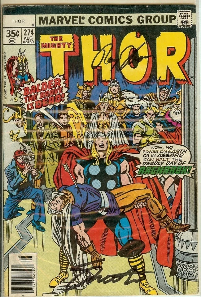 The Mighty Thor Signed #274 Signed Roy Thomas Jim Shooter