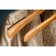 thumbnail image 3 of Clear Non-Slip Rubber Hanger Grips, Accessories for Standard Top Hangers, Box of 100, by International Hanger, 3 of 3