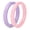 Pink, Purple, variant on Silicone Rings by Rinfit - Safe & Durable Wedding Bands For Women - Stackable Infinity Rubber Rings - 2 Pack