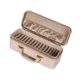 thumbnail image 2 of Estuche para pulseras con interior de terciopelo, 15 compartimentos, organizador de joyas, caja de almacenamiento. Beige, 2 of 9