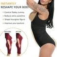 thumbnail image 4 of FITVALEN Women Tummy Control Bodysuit Fajas Colombianas Open Bust Shapewear Slimmer Body Shaper, 4 of 7