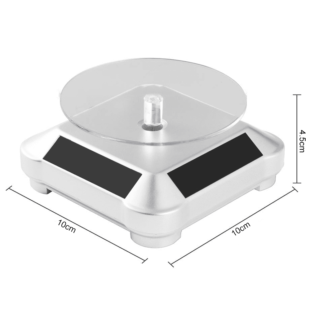 Buy Lily's Gift Solar Powered Rotating Rotary Jewelry Display Stand Table  Plate Model Online at desertcartCyprus