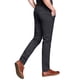 thumbnail image 2 of Pantalones casuales que combinan con la parte delantera plana y delgada para hombre, color gris militar, 2 of 6