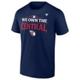 thumbnail image 2 of Men's Fanatics Navy Cleveland Guardians 2024 AL Central Division Champions Big & Tall Locker Room T-Shirt, 2 of 4