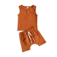 thumbnail image 2 of Coduop Infant Baby Boy Shorts Set Tank Top Jogger Shorts Outfit Summer Clothes, 2 of 6