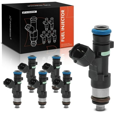 A-Premium Fuel Injectors Compatible with Nissan Altima 2004-2006, Maxima 2004-2008, Murano 2003-2004, Quest 2004-2009, V6 3.5L DOHC Gas, Set of 6, Replace# 0280158005