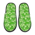 thumbnail image 1 of Fotbe Green Cucumber Pantuflas Peludas para Mujer con Estampado, Zapatillas de Peluche, Zapatos de Invierno para Casa, Uso Interior y Exterior-Large, 1 of 8