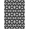 thumbnail image 1 of Ahgly Company Machine Washable Indoor Rectangle Transitional Night Black Area Rugs, 3' x 5', 1 of 7