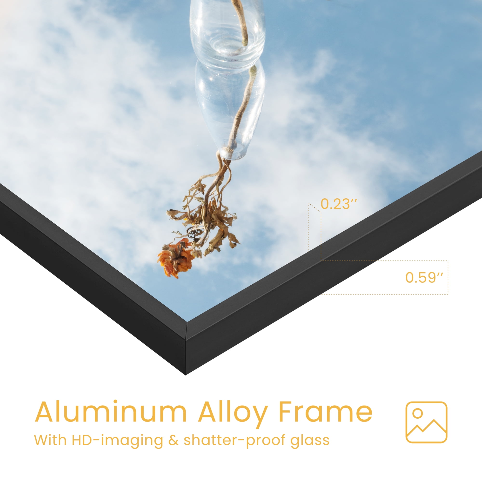 EDX Full Length Mirror 64"x21" Full Body Mirror Rectangle Free Standing Wall Mounted Leaning Hanging(图3)
