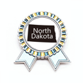 thumbnail image 1 of Dakota del Norte America usa mapa silueta Insignia broche Medalla ganadora, 1 of 3