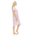 thumbnail image 2 of Lati Fashion Women Nightgowns Short Sleeve Female Nightgowns & Sleepshirts Pink Size X-Large, 2 of 4