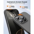 thumbnail image 4 of KOMI Designed for iPhone 16 Pro Max Case,Shockproof Liquid Silicone Protective Phone Case with Soft Anti-Scratch Microfiber Lining Ultra Slim Drop Protection Phone Cover 6.9 inch Charcoal Gray, 4 of 5