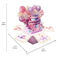 thumbnail image 6 of Sakiika  Birthday Card, Pop-Out Birthday Card Happy Birthday with Greeting Card and Envelope for Women Girl Gift Friend, 6 of 8
