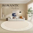 thumbnail image 1 of Cream Style Carpets for Living Room Light Luxury Bedroom Decor Plush Carpet Fluffy Soft Bedside Rug Home Thicken Round Floor Mat My Lux Decor Round, 1 of 14