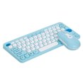 thumbnail image 1 of Zootealy Wireless Keyboard and Mouse Combo Set HK-09 - Blue, Punk Arc Keycap Design, Numeric Keypad, 2.4G Connection, 10m Range, Durable Keys - Ideal for Office and Study, 1 of 6