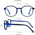 thumbnail image 2 of LifeArt Kid Blue Light Blocking Glasses, Filter 85% of Harmful Blue Light, Anti Eyestrain and Blurry, Computer Glasses (Clear Navy), 2 of 7