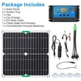 thumbnail image 5 of Solar Panel Kit, TSV 100A Charge Controller 12V PWM Auto Parameter Extension Cable with Battery Clips for any Surfaces, 5 of 10