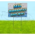 thumbnail image 1 of Sell Warranties And Win (18" x 24") Yard Sign, Includes Metal Step Stake, 1 of 6