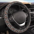 thumbnail image 4 of Uemuo Autumn Fox Owl Printed Car Elastic Steering Wheel Cover - Universal Car Accessory for Diverse Cars Anti-Slip, and Comfortable- 15", 4 of 8