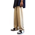 thumbnail image 1 of Pantalones de pierna ancha rectos de algodón para hombre, pantalones Cargo sueltos, marca Tide, nueve puntos, deportes de gimnasio, pantalones casuales con Bolsillo grande, 1 of 4