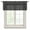 Black, variant on Navy Blue Sheer Curtains Valances for Windows Geometric Leaf Diamond Plaid Abstract Check Chiffon Kitchen Valances for Cafe, Voile Window Treatments Curtains for Living Room Bedroom, 60"x18"
