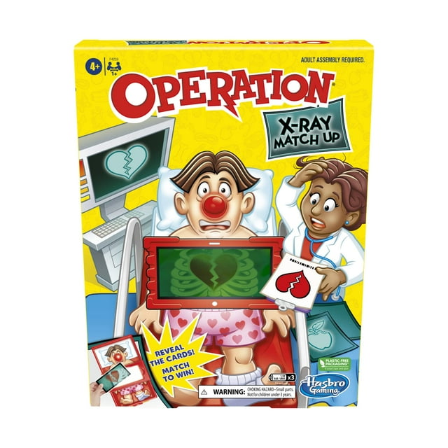 Juego de mesa Hasbro Gaming Operation X-Ray Match Up Kids 4+