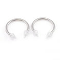 thumbnail image 4 of Pair of Horseshoe with Acrylic Spike end 10g Made of Surgical Steel, 4 of 8