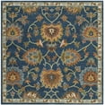 thumbnail image 2 of Safavieh Heritage Sharla Oriental Wool Area Rug, Navy, 6' x 6' Square, 2 of 8