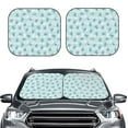 thumbnail image 6 of Lsque Sea Turtle 2 PCS Windshield Sun Shade | CarFoldable Window Covers | Car Accessories Reflect UV for Universal Cars SUV Truck | Small, 6 of 7