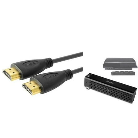 Insten For Sony PS3 20GB 60GB Deluxe USB Cooling Fan+6Ft HDMI Cable M/M 1080p