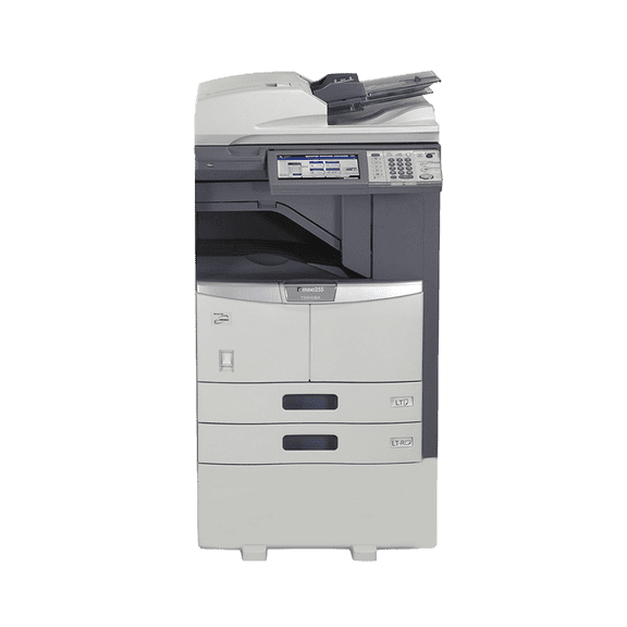 Restored Toshiba e-STUDIO 255 A3 Monochrome Copier – 25 PPM, Copy/Print/Scan, Duplex, USB, 2 Trays & Cabinet