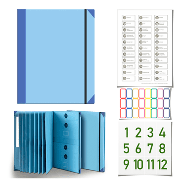 CCOCC File Folder Manila Pocket Document Organizer Accordion Design Manila Folder