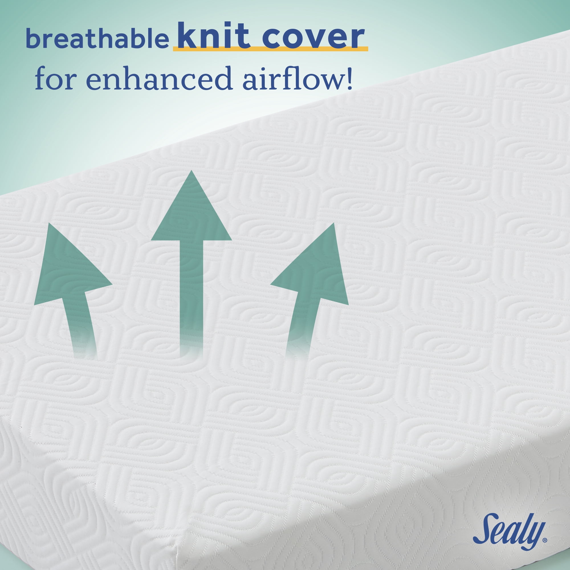 Sealy Refresh Breathable 2-Stage Crib Mattress and Toddler Mattress with Washable Cover, GREENGUARD Certified