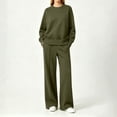 thumbnail image 5 of QQZ Wide Leg Pants 2 Piece Outfit For Women, Workout Sets For Women, Long Sleeve Top And Palazzo Pants Casual Tracksuit, 5 of 6