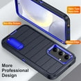 thumbnail image 2 of AUshell for Samsung Galaxy S24 Plus Case (6.7" 2024) with Foldable Kickstand, Anti-slip Tri-layer Rugged PC Frame/Back Silicone Shell Heavy Duty Protective Military-grade Shockproof, Darkblue/Darkblue, 2 of 8
