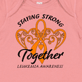thumbnail image 4 of Inktastic Leukemia Awareness Staying Strong Together and Orange Ribbon Boys or Girls Baby Bodysuit, 4 of 5