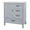 Grey, variant on GDF Studio Modern Bathroom Vanity with Cabinet, Drawers, Solid Wood Legs, Gold Handle and Knob, Black Finish