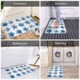 thumbnail image 5 of Blue Flowers Rugs Washable Cover Floor Rug Carpets Home Decorations for Bathroom Kitchen Bedroom Indoor 31.5x20 inch, 5 of 6