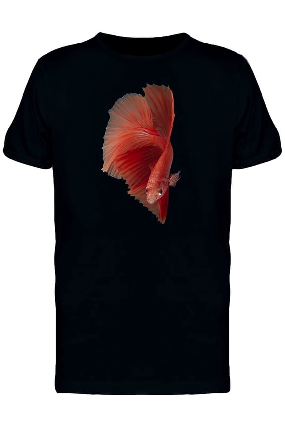 Siamese Fighting Red Fish T-Shirt Men -Image by Shutterstock, Male Small