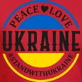 thumbnail image 3 of CafePress - Peace Love Ukraine T Shirt - Men's Fitted T-Shirt, 3 of 4