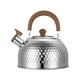 thumbnail image 1 of Tetera de acero inoxidable, tetera con silbato, tetera con silbato fuerte para viajes, Camping, 1 of 9
