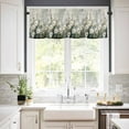 thumbnail image 3 of Spring Floral Kitchen Valances for Windows 60x18 Inch Kitchen Curtains Valances Rod Pocket Botanical Abstract Oil Painting Flowers Plant Bathroom Window Valances for Window Treatment Decor, 3 of 6