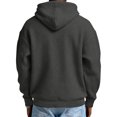 thumbnail image 6 of Telankuip Waffle Knit Hoodies for Men Full Zip Long Sleeve Hooded Sweatshirt Jackets Oversized Solid Color Raglan Sleeved Loose Lightweight Cozy Soft Casual Athletic Outerwear 2-Black XXXXL, 6 of 7