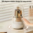 thumbnail image 4 of Giunmcul up to 50% Off Multifunctional Style Makeup Brush Storage Bucket Dusts Proof Household Lipstick Eyebrow Pen Cosmetic Storage Box Rotating Brush Drum, 4 of 5