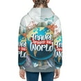 thumbnail image 6 of Naloa Travel Around The World Teenage Zipper Hoodie, Long Sleeve Zip Up Hoodies Casual Jackets Tops for 7-12 Years-Small, 6 of 6
