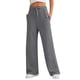 thumbnail image 4 of Pantalones deportivos Prolriy para mujer, pantalones deportivos casuales de otoño, holgados, de pierna ancha y cintura alta, pantalones deportivos para mujer, pantalones deportivos para mujer, gris, 4 of 4