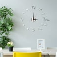 thumbnail image 5 of Reloj de pared 3D DIY con superficie de espejo sin marco, reloj de pared grande, decoración del hogar para sala de estar, dormitorio, oficina en casa, habitación de niños, hotel, cafetería, bar,, 5 of 5
