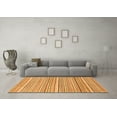 thumbnail image 3 of Ahgly Company Indoor Square Abstract Orange Modern Area Rugs, 7' Square, 3 of 4