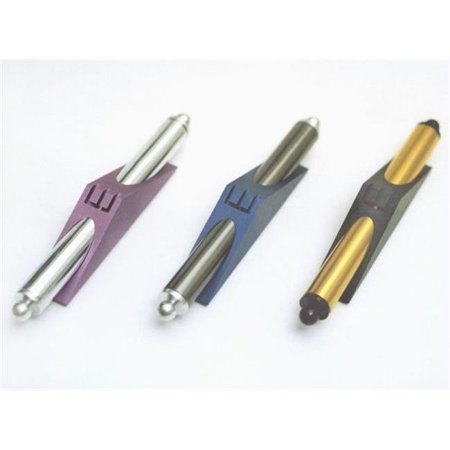 Judaica Kingdom DJ-CPM-003-1 Metal Mezuzahs - Color Pyramida Mezuza - Anodized Aluminum Silver & Purple Shin