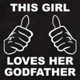 thumbnail image 2 of CafePress - This Girl Loves Her Godfather - Cute Infant Bodysuit Baby Romper - Size Newborn - 24 Months, 2 of 3